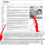 Newspaper screenshot about fuel subsidies reproduced in the post