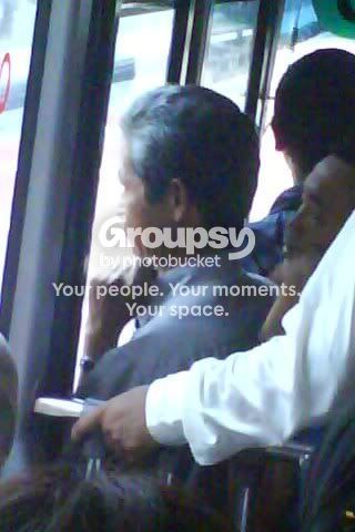 Closer view inside the crowded bus