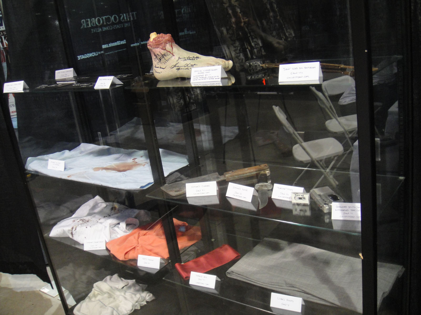 Props from the Saw movie series