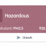 AirVisual screenshot showing hazardous air quality in Pontianak with AQI 1684 and PM2.5 at 920.0 micrograms per cubic metre
