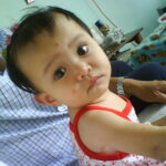Eight-month-old baby during Chinese New Year