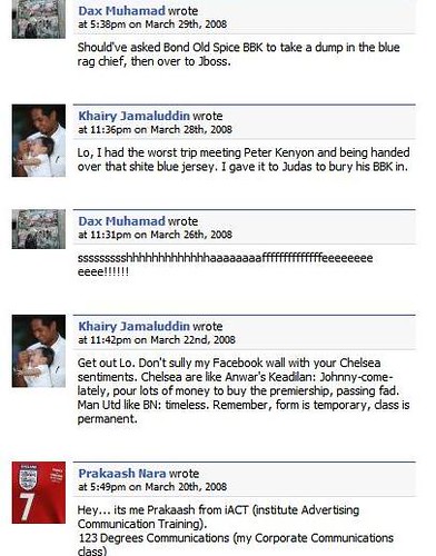 Facebook image captured by a friend and reproduced in the post