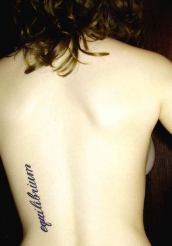 Equilibrium-themed tattoo image
