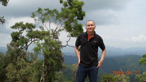 Top of the watershed at Bukit Tembat