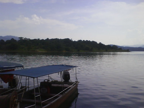 Boating on Kenyir Lake after work