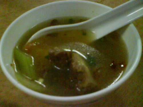 Sup kote served at dinner