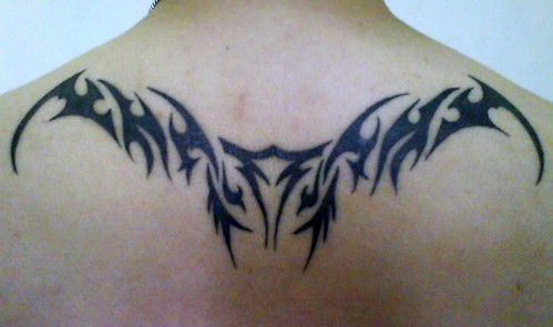 Original tattoo after the inking session