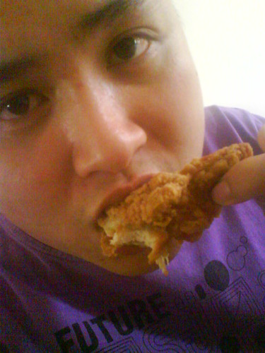 Crispy fried chicken close-up