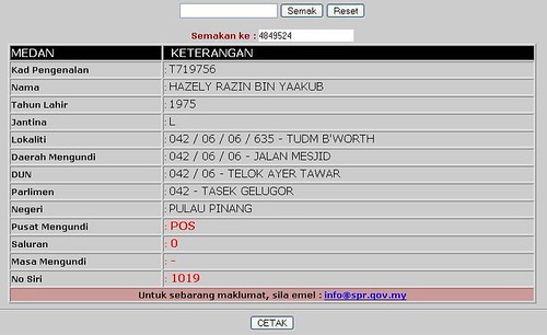 SPR electoral-roll screenshot shown in the post