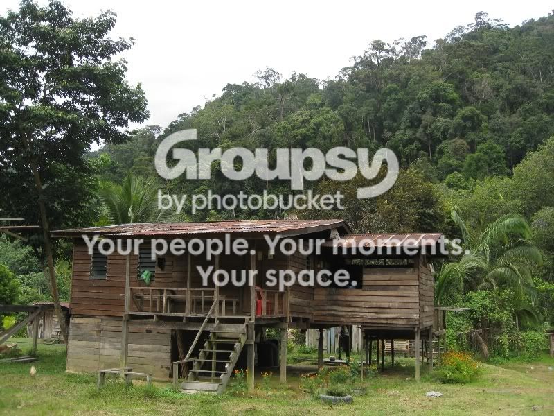 Penan house visited during the Limbang trip