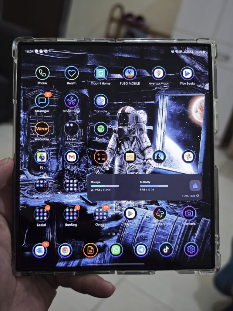 Samsung Galaxy Z Fold 5 photographed during everyday use