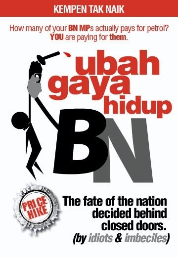 Mob1900 artwork titled “Ubah Gaya Hidup BN: Fate”