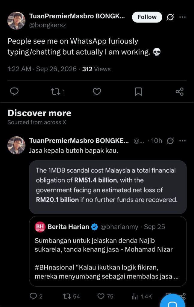 Twitter screenshot from @bongkersz