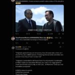 Tweet sharing the political parody video
