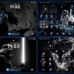 Different wallpaper layouts on the Fold's outer and inner screens