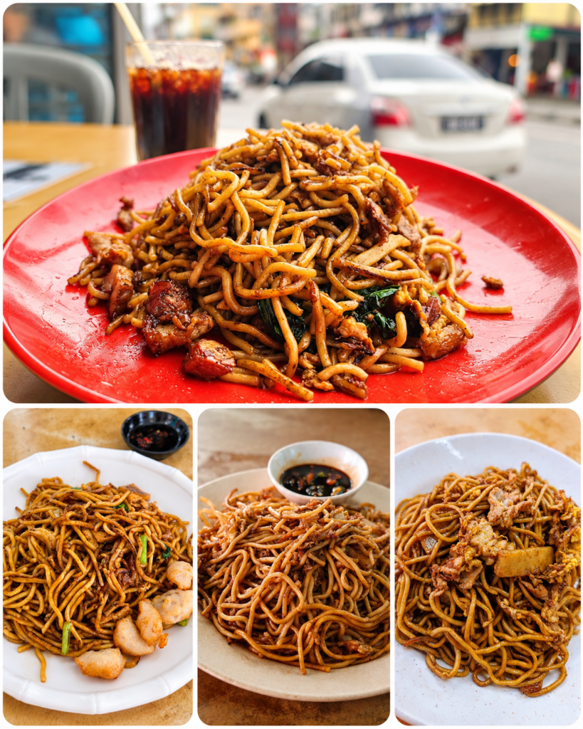 Chinese-style mee goreng from Sarikei, Lachau and Kuching